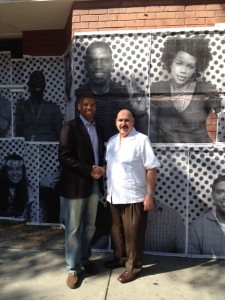 Mayor RGS and Mayor Kevin Johnson mural