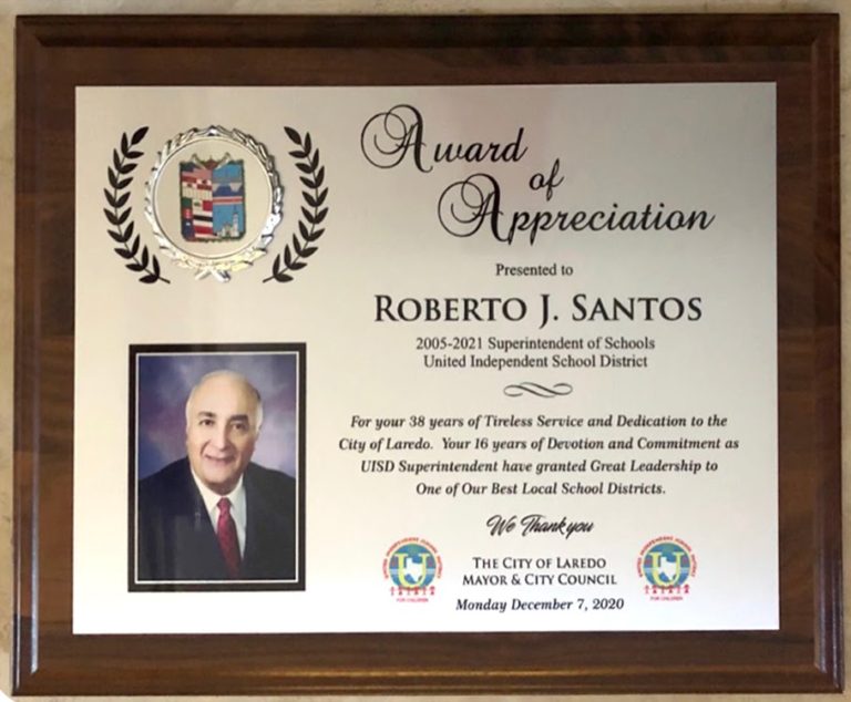 UISD Superintendent Receives Recognition From City of Laredo ...